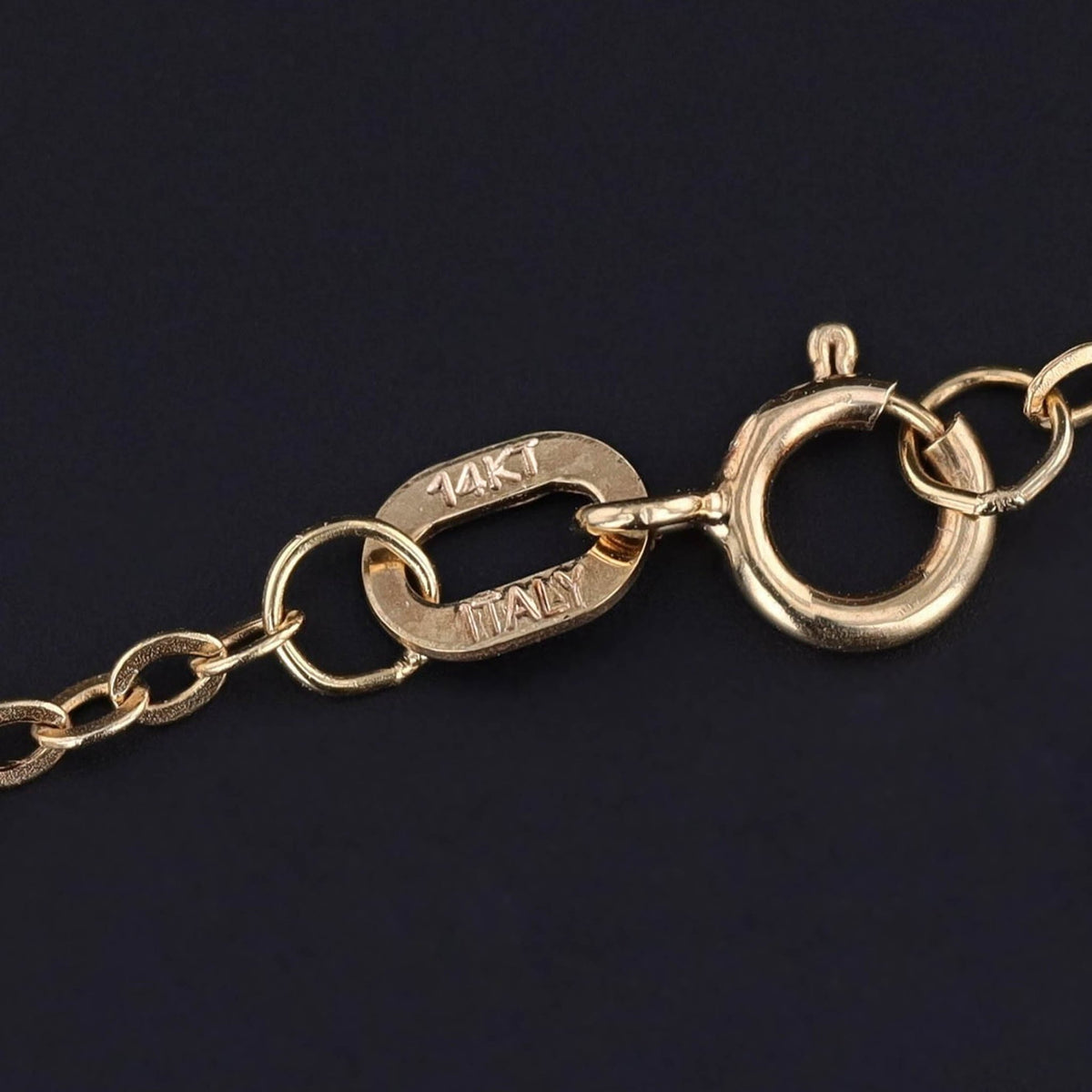 Vintage 14k Gold Medallion Charm Necklace - Trademark Antiques