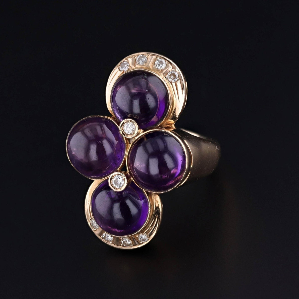 Vintage Amethyst Ring of 14k Gold - Trademark Antiques