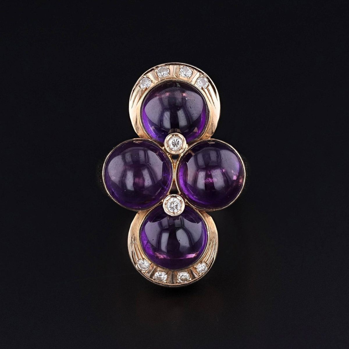 Vintage Amethyst Ring of 14k Gold - Trademark Antiques