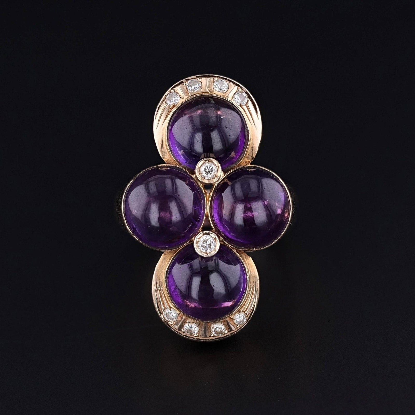 Vintage Amethyst Ring of 14k Gold - Trademark Antiques