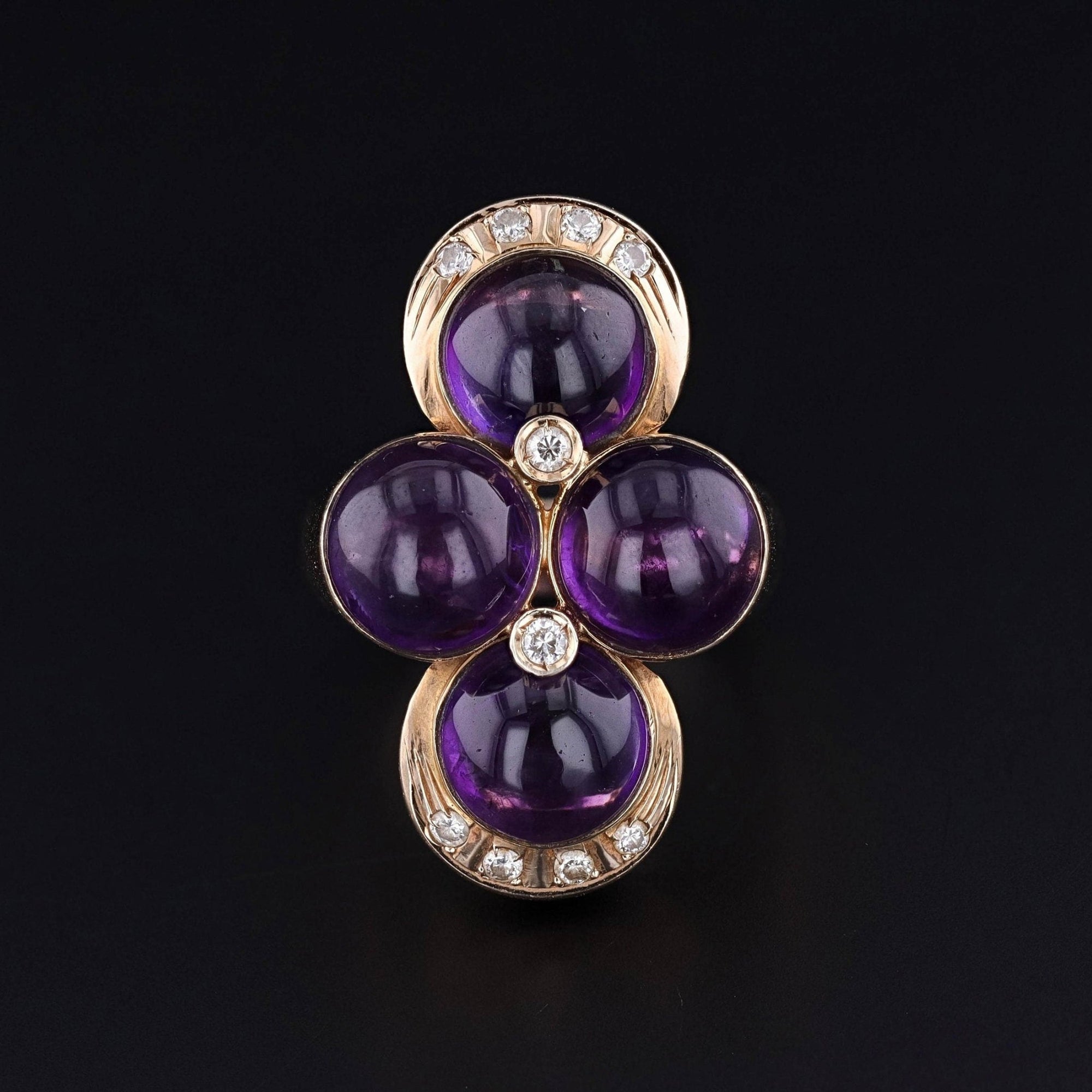 Vintage Amethyst Ring of 14k Gold - Trademark Antiques