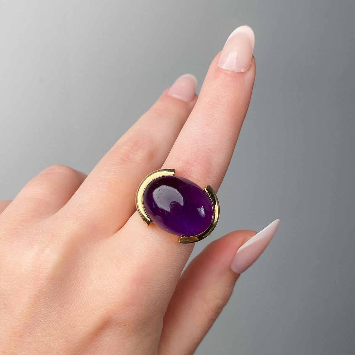 Vintage Amethyst Ring of 14k Gold - Trademark Antiques