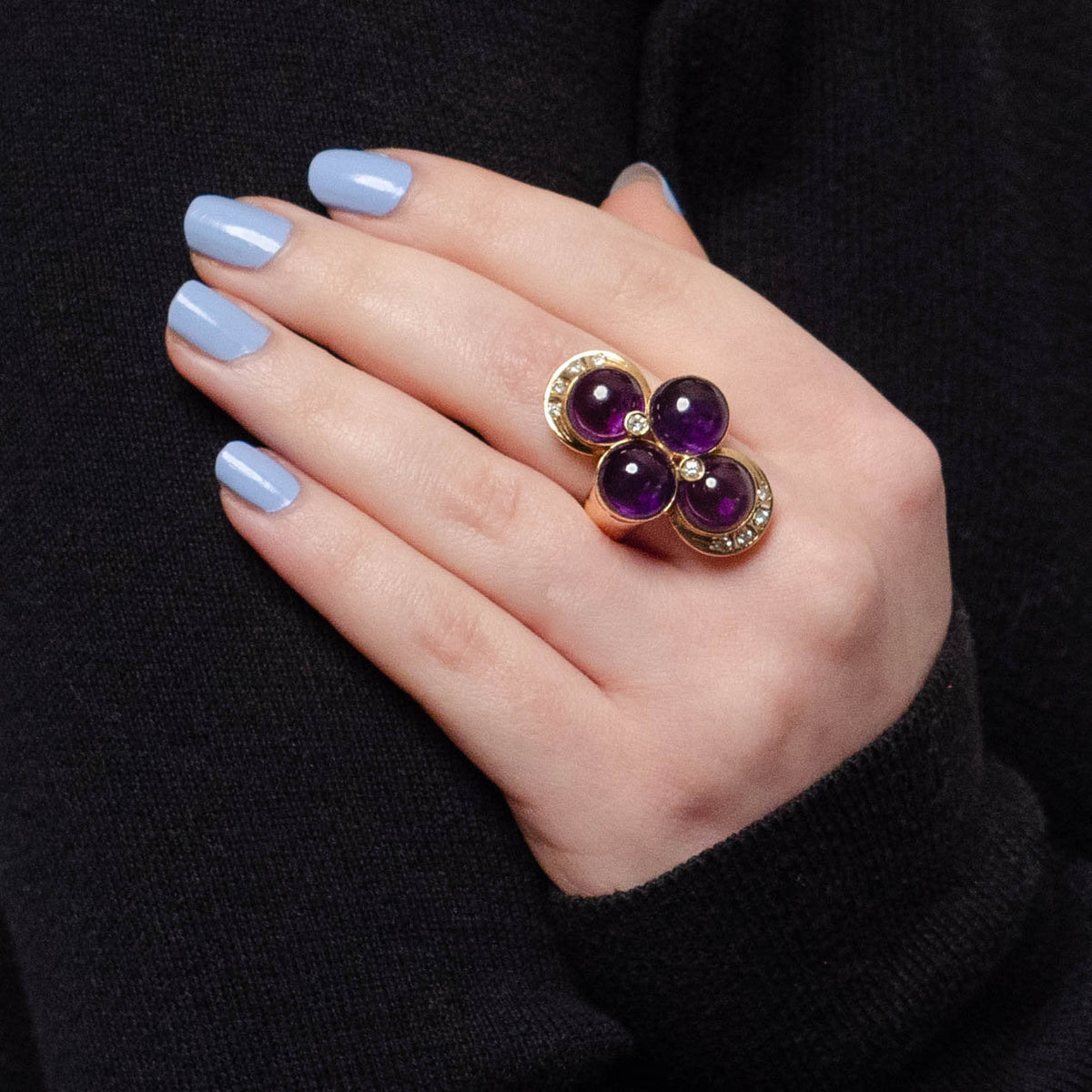 Vintage Amethyst Ring of 14k Gold - Trademark Antiques