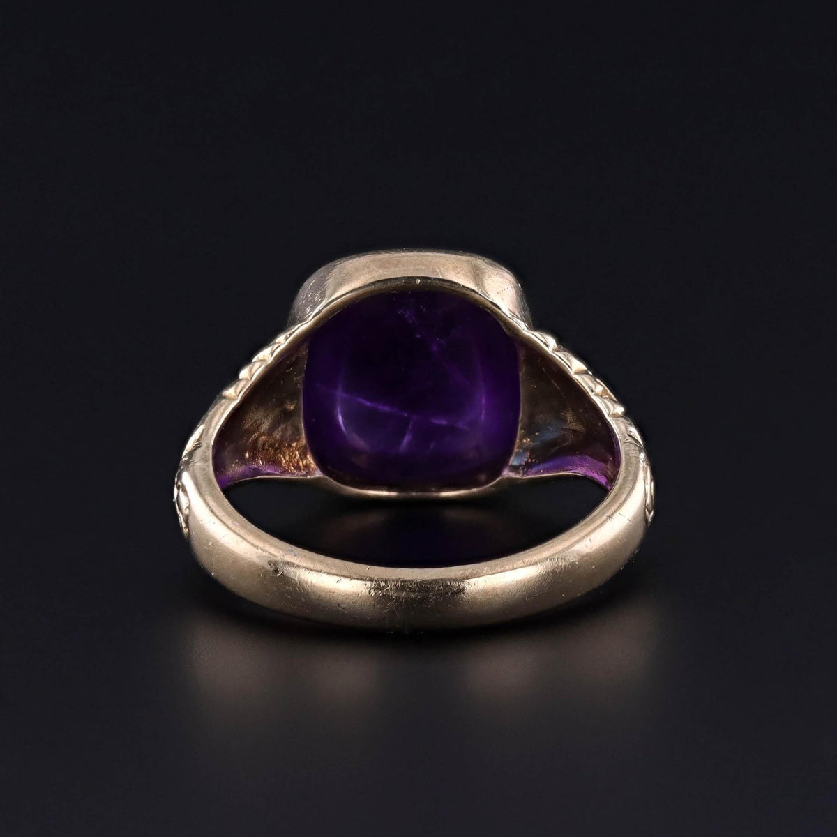 Vintage Amethyst Ring of 9ct Gold - Trademark Antiques