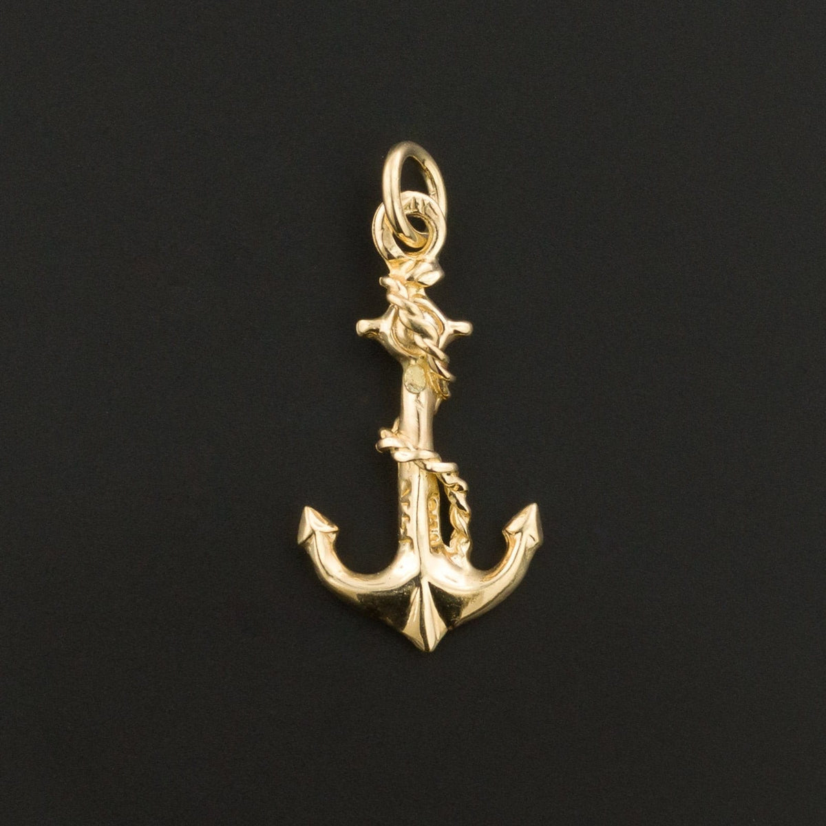 Vintage Anchor Charm of 14k Gold - Trademark Antiques