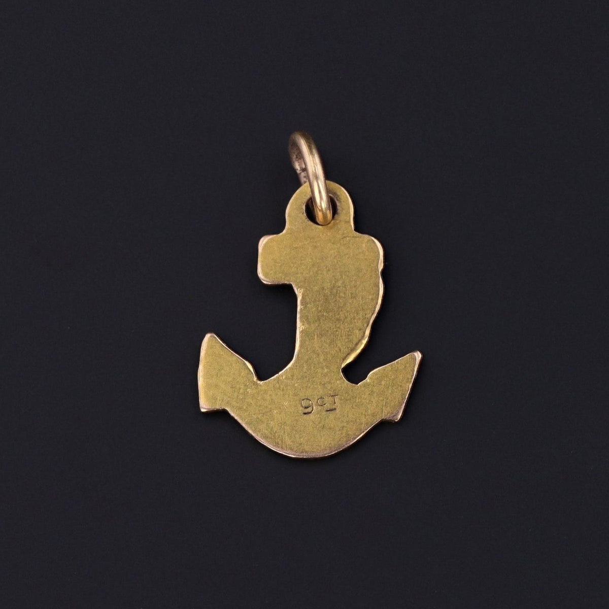 Vintage Anchor Charm of 9ct Gold - Trademark Antiques