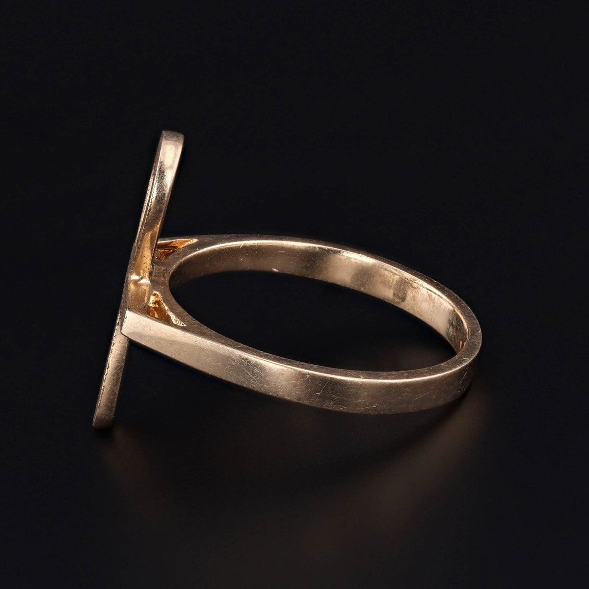 Vintage Ankh Egyptian Revival Ring of 14k Gold - Trademark Antiques