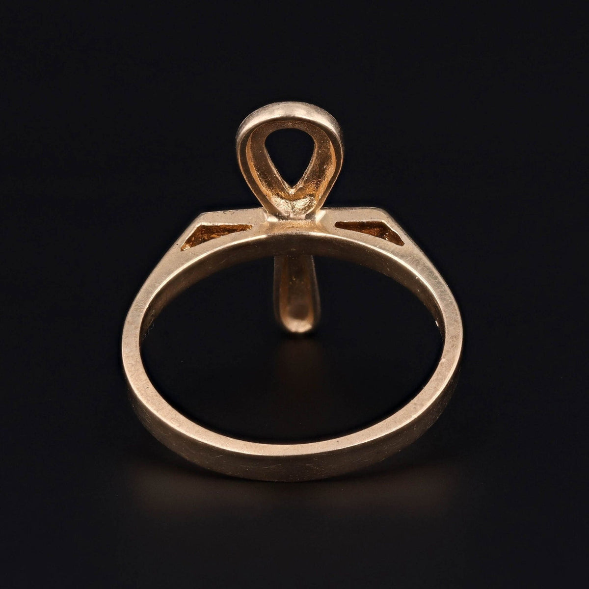 Vintage Ankh Egyptian Revival Ring of 14k Gold - Trademark Antiques