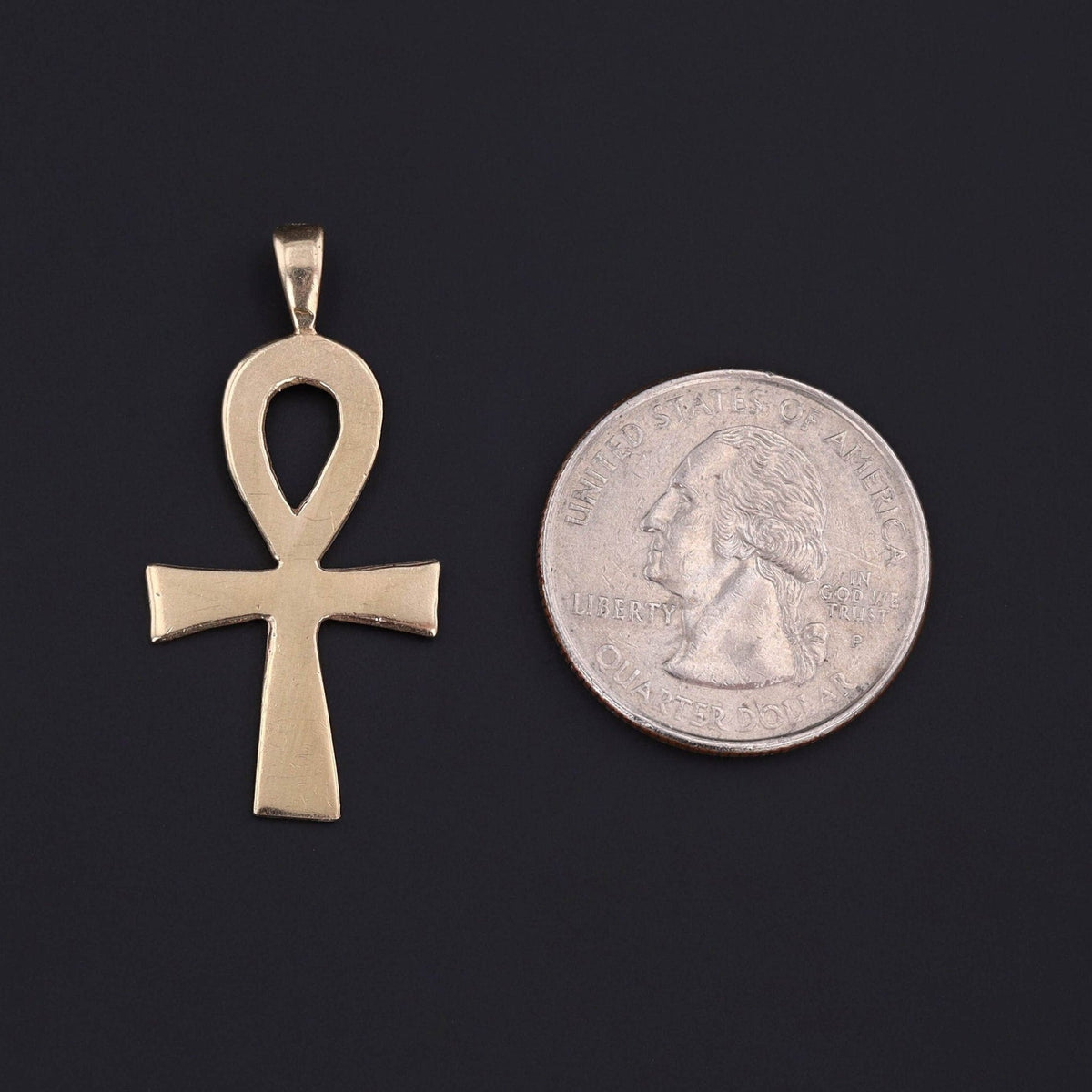 Vintage Ankh Pendant of 14k Gold - Trademark Antiques