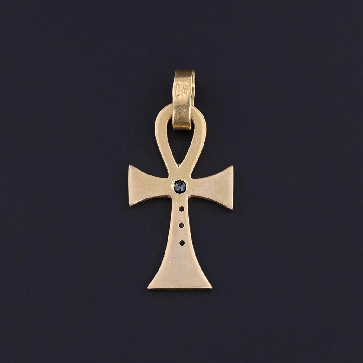 Vintage Ankh Pendant of 18k Gold - Trademark Antiques