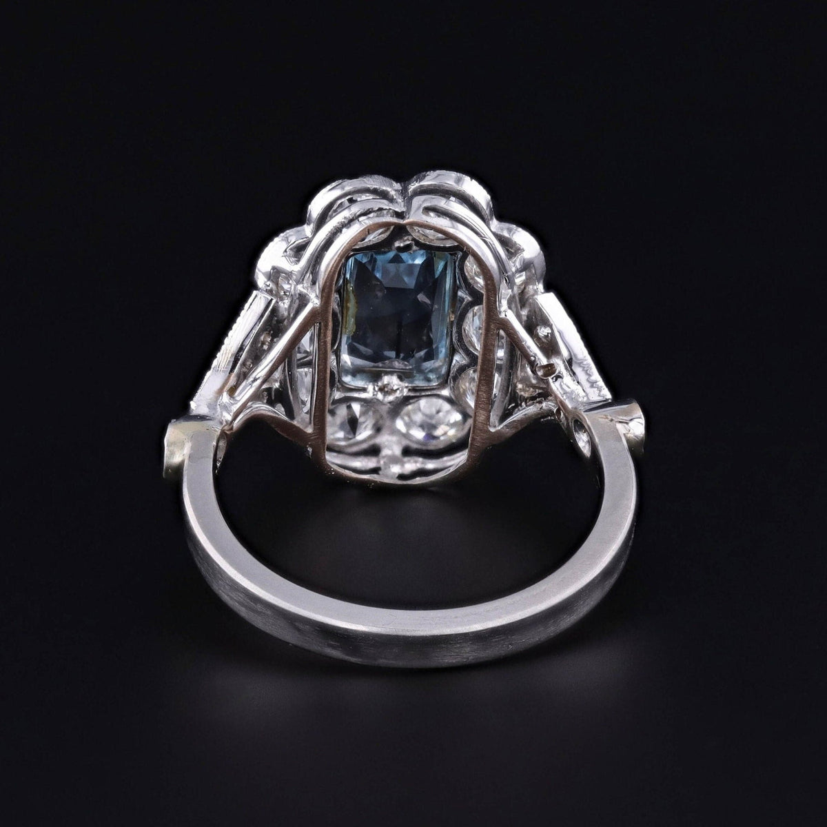 Vintage Aquamarine and Diamond Ring - Trademark Antiques