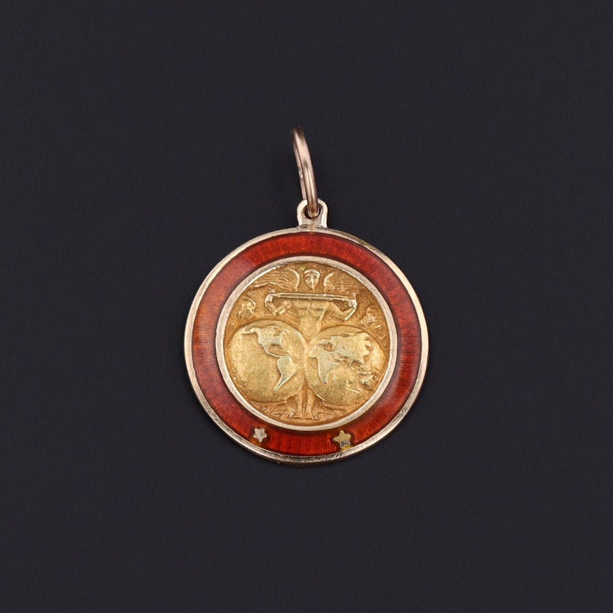 Vintage Atlas Conversion Charm of 10k Gold - Trademark Antiques