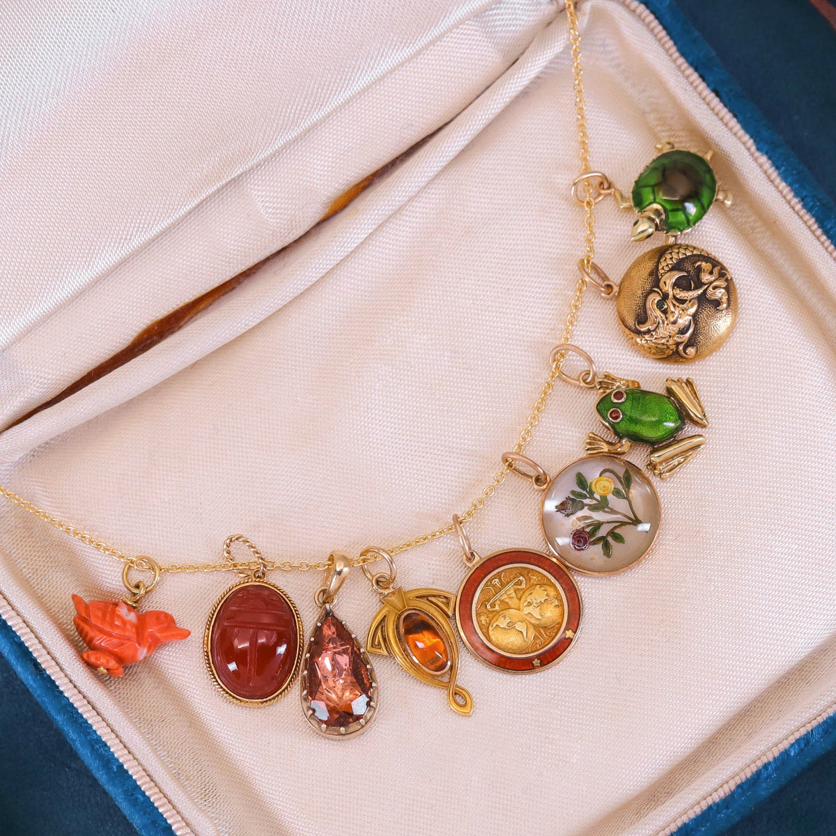 Vintage Atlas Conversion Charm of 10k Gold - Trademark Antiques