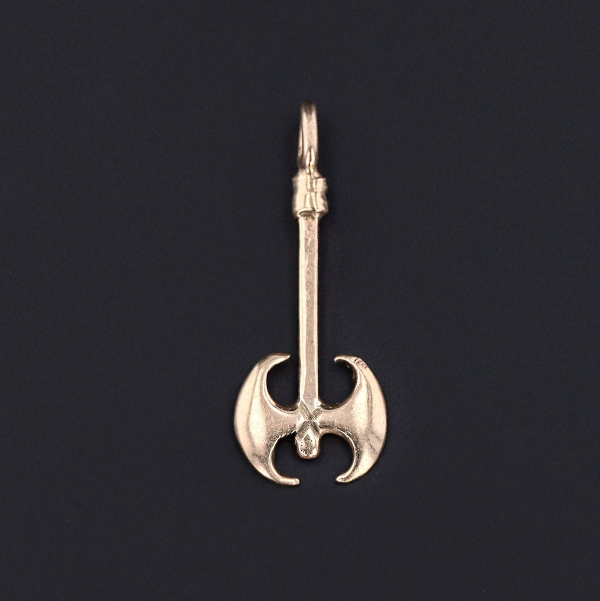 Vintage Axe Pendant of 14k Gold - Trademark Antiques