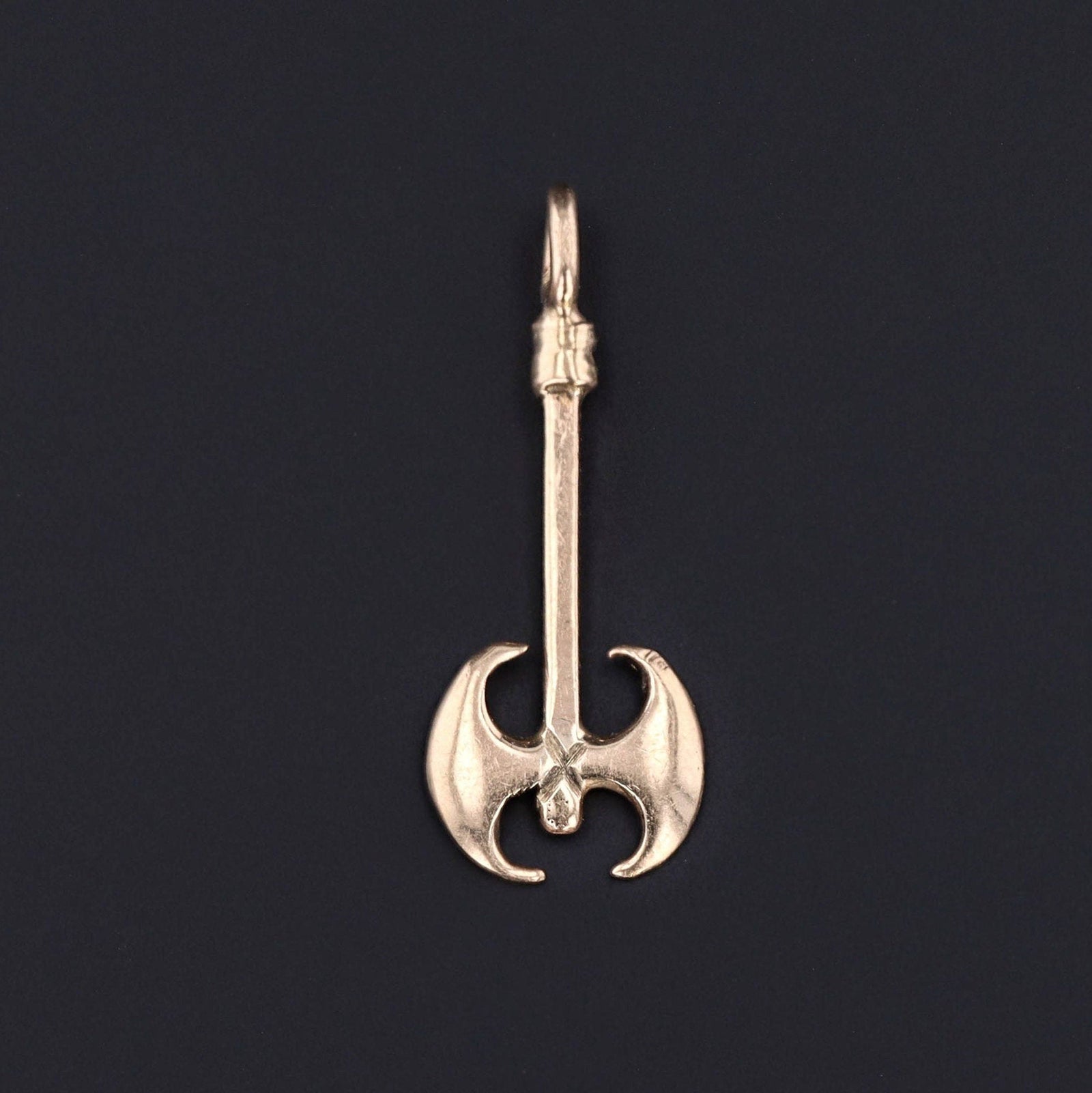 Vintage Axe Pendant of 14k Gold - Trademark Antiques