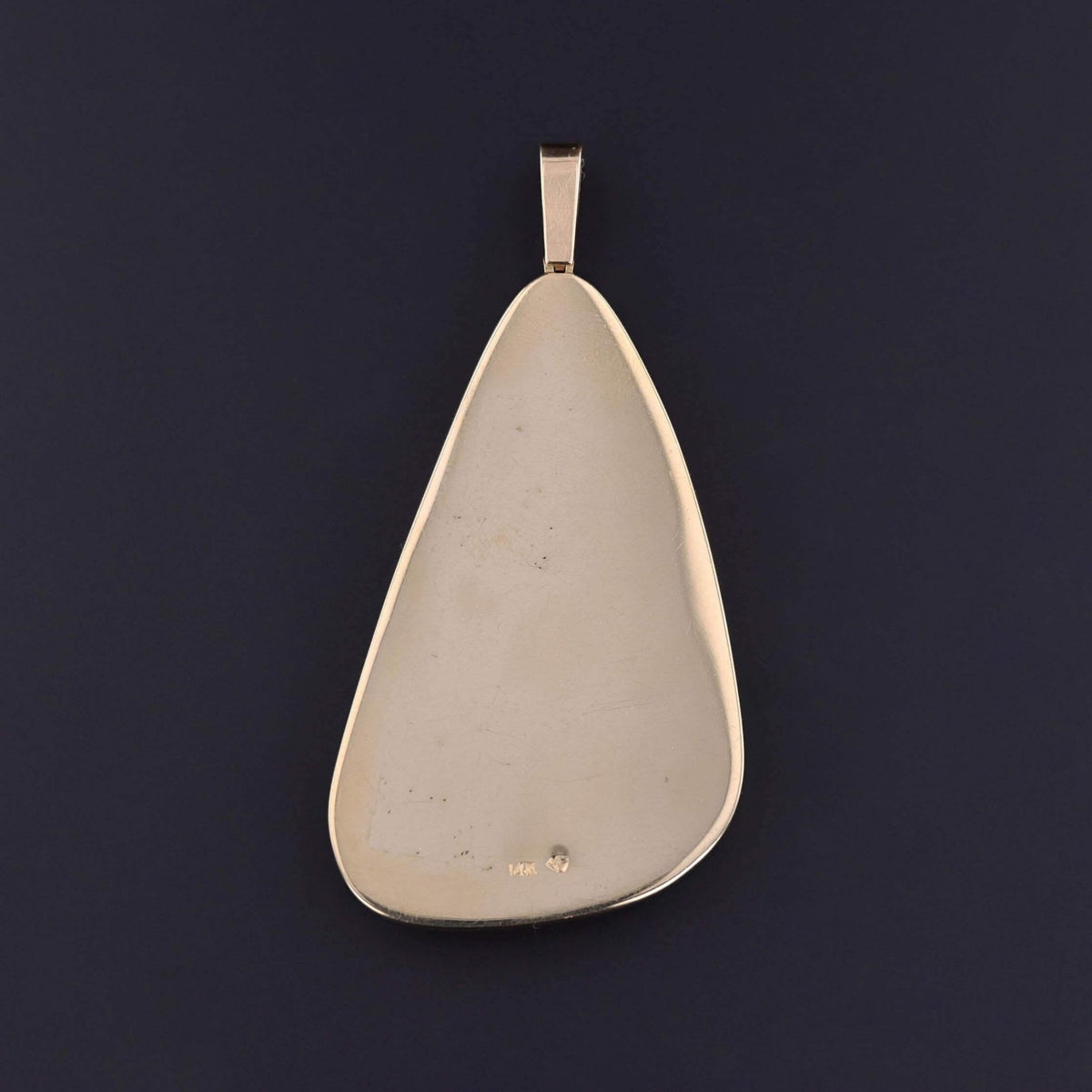 Vintage Azurite Malachite Pendant of 14k Gold - Trademark Antiques