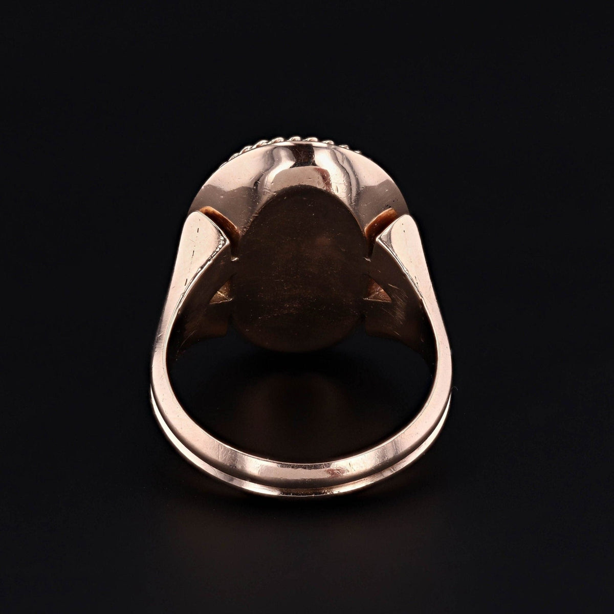 Vintage Azurite Malachite Ring of 14k Gold - Trademark Antiques