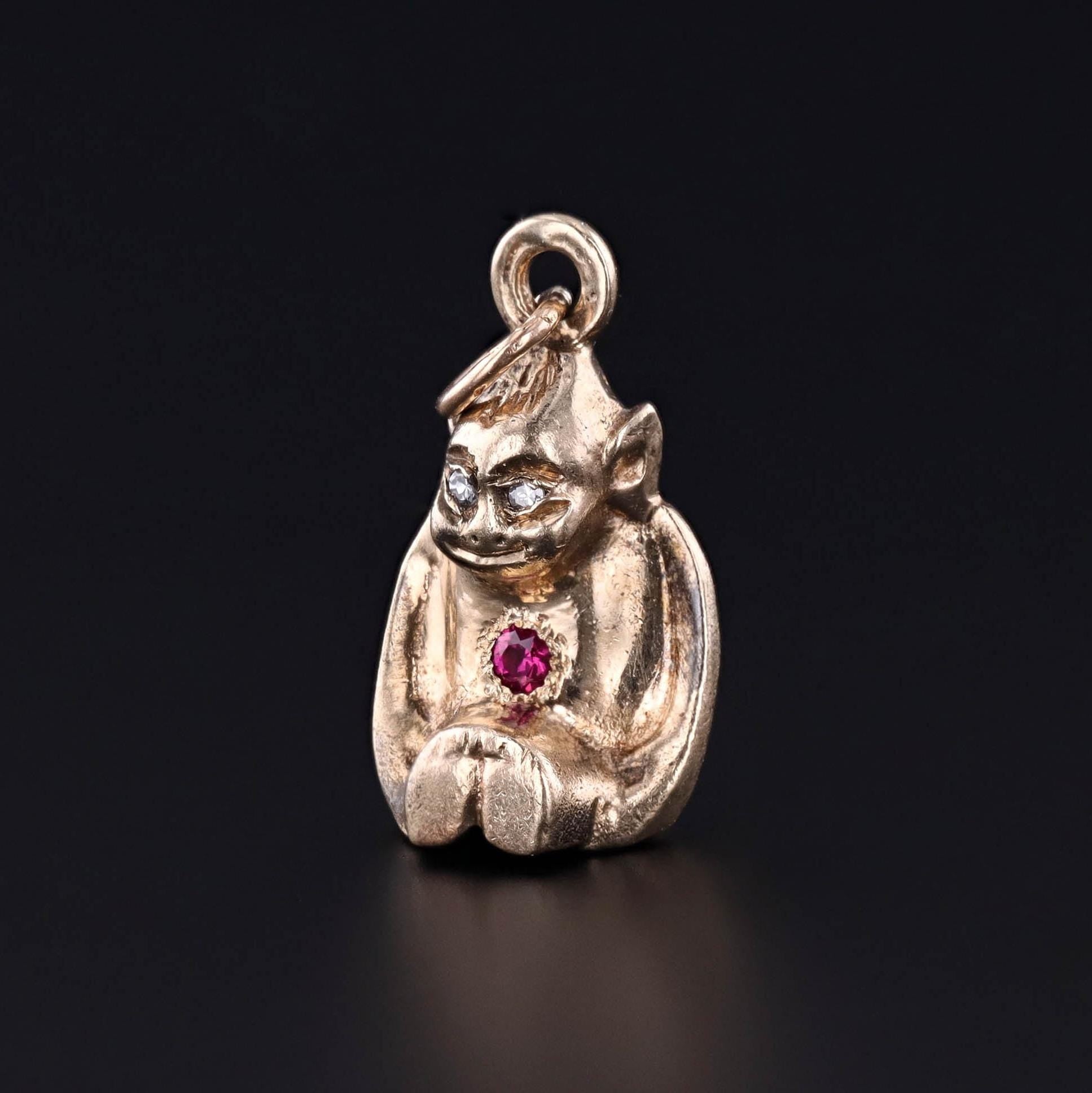 Vintage Billiken Charm of 10k Gold - Trademark Antiques