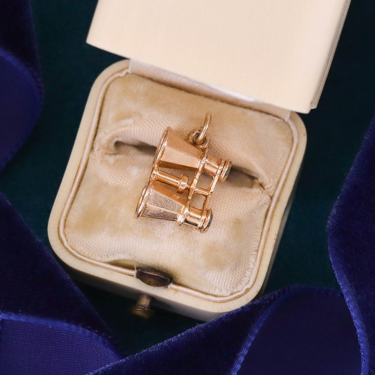Vintage Binoculars Charm of 12ct Gold - Trademark Antiques