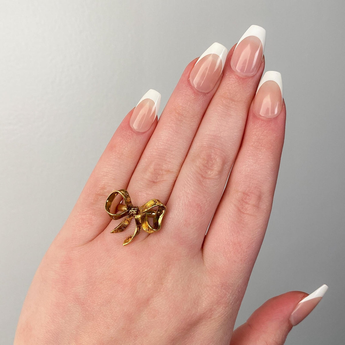 Vintage Bow Ring of 14k and 18k Gold - Trademark Antiques