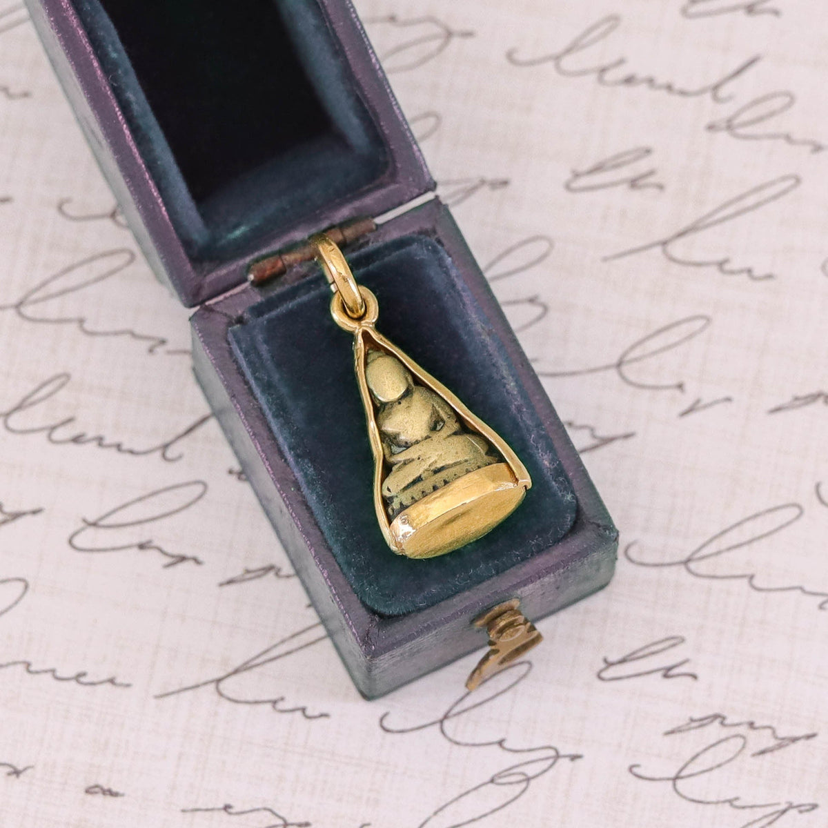 Vintage Buddha Charm of 22k Gold - Trademark Antiques