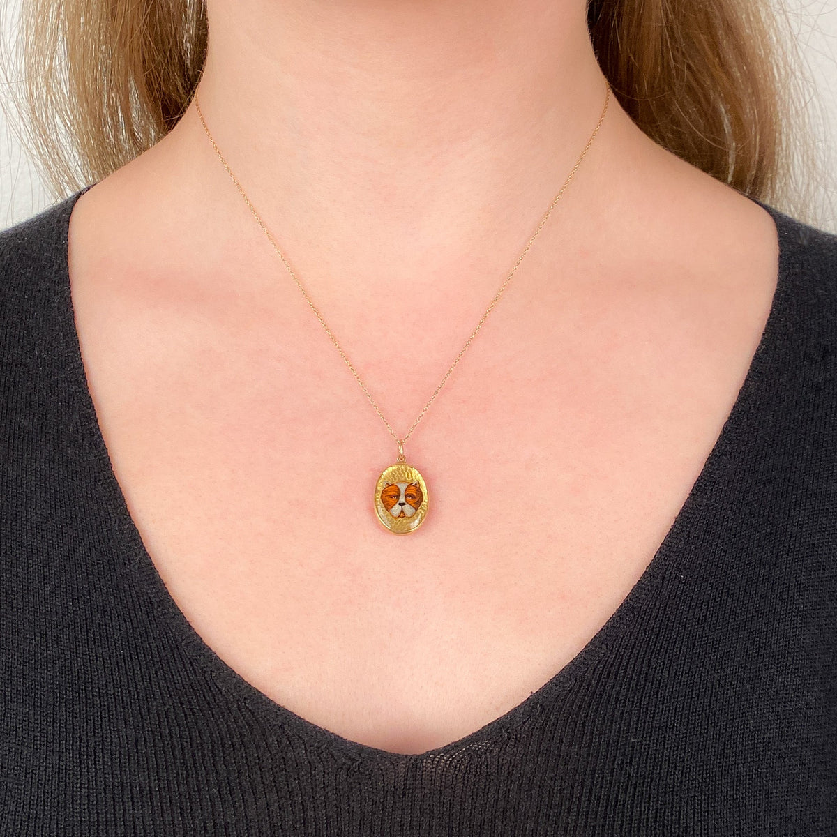 Vintage Bulldog Charm of 14k Gold - Trademark Antiques