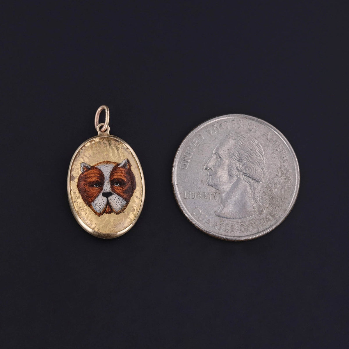 Vintage Bulldog Charm of 14k Gold - Trademark Antiques