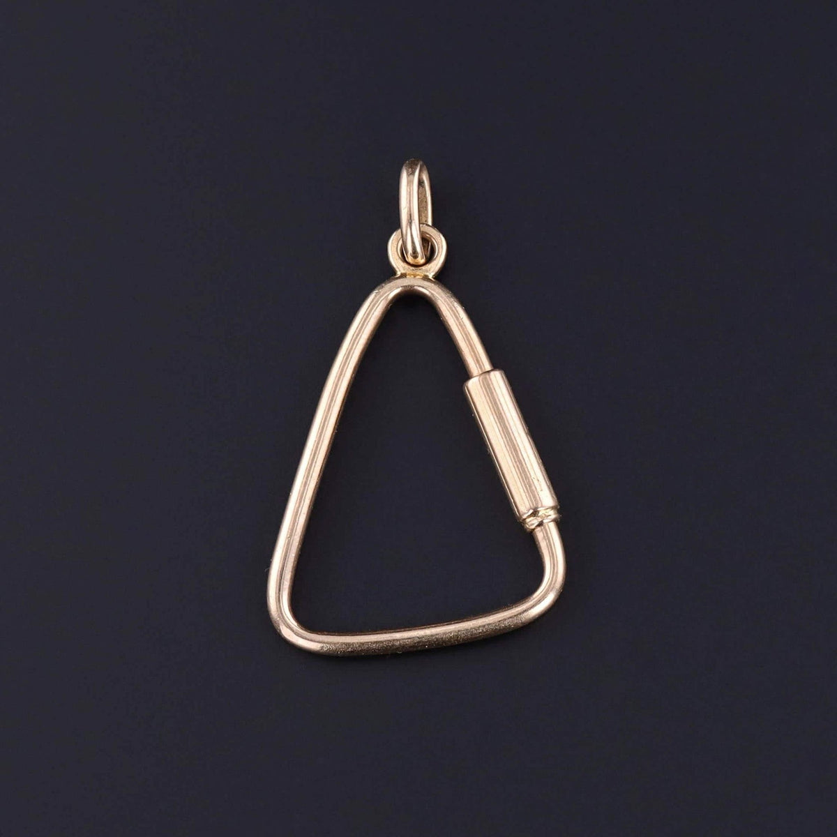 Vintage Carabiner Charm Holder of 18k Gold - Trademark Antiques