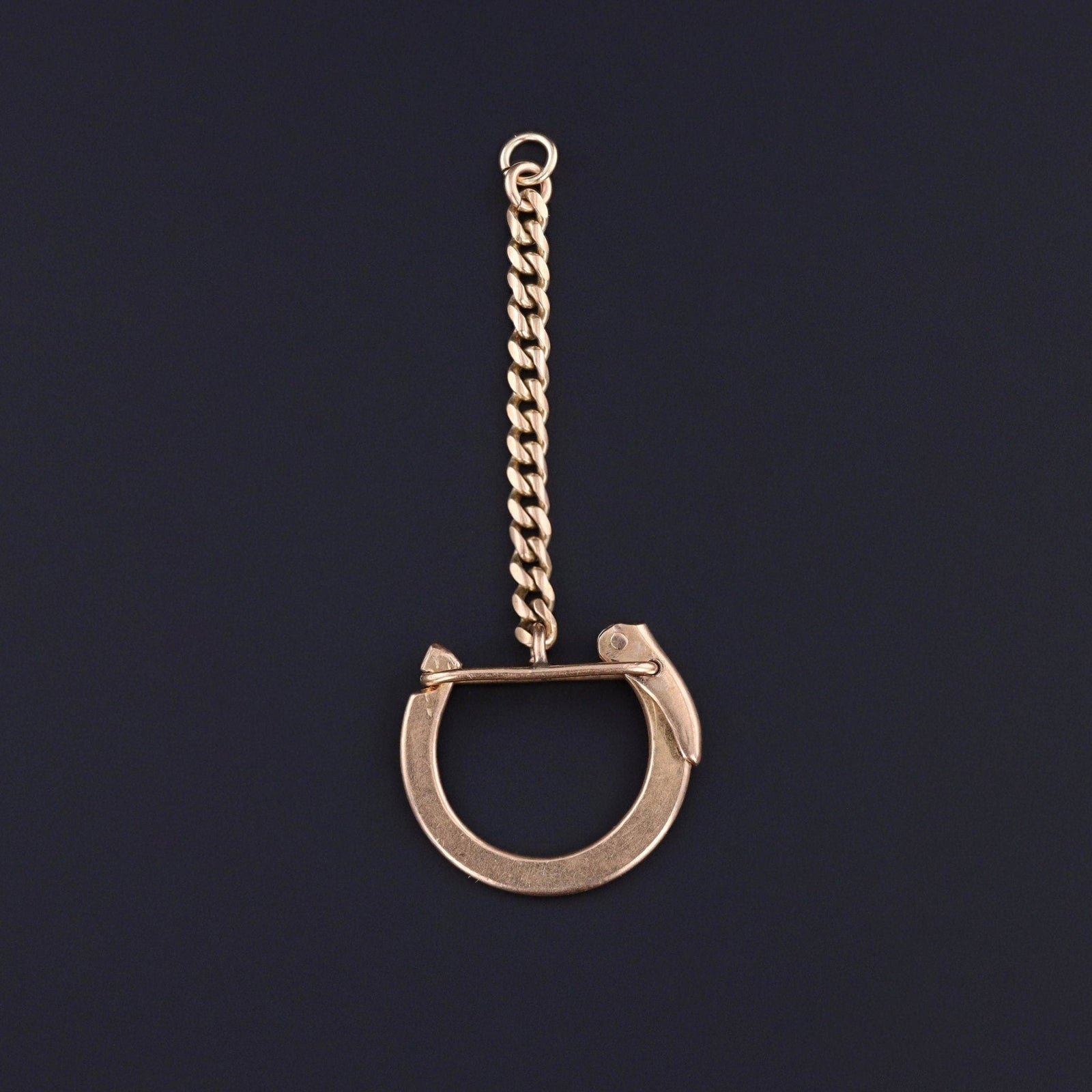 Vintage Charm Holder Pendant of 18k Gold - Trademark Antiques