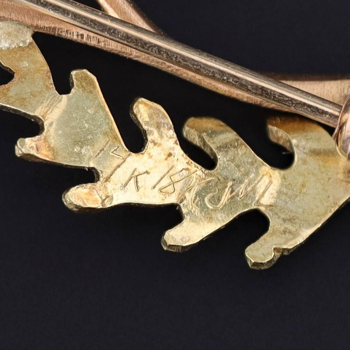 Vintage Citrine Daisy Brooch Rose and Yellow Gold - Trademark Antiques