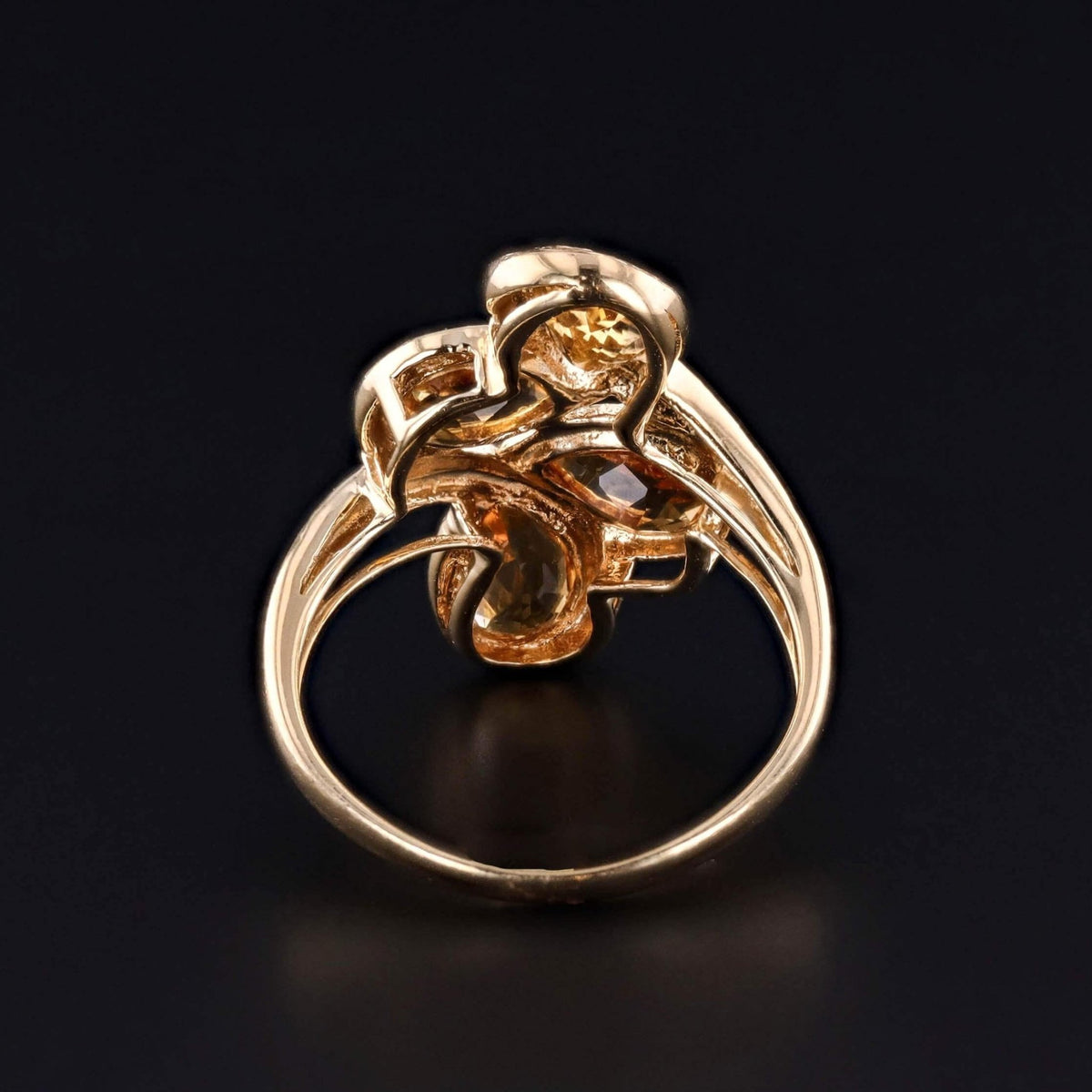 Vintage Citrine Ring of 14k Gold - Trademark Antiques