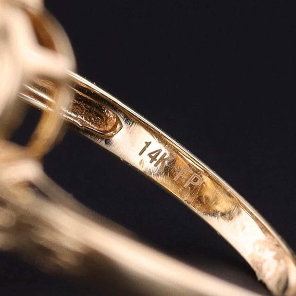 Vintage Citrine Ring of 14k Gold - Trademark Antiques