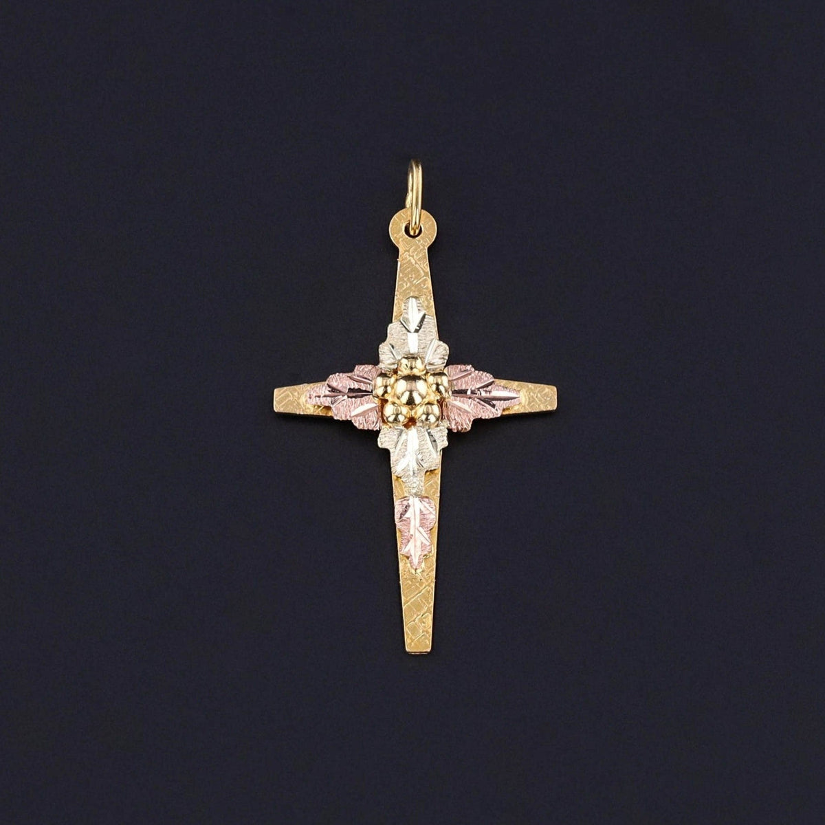 Vintage Cross Pendant of 10k Gold - Trademark Antiques