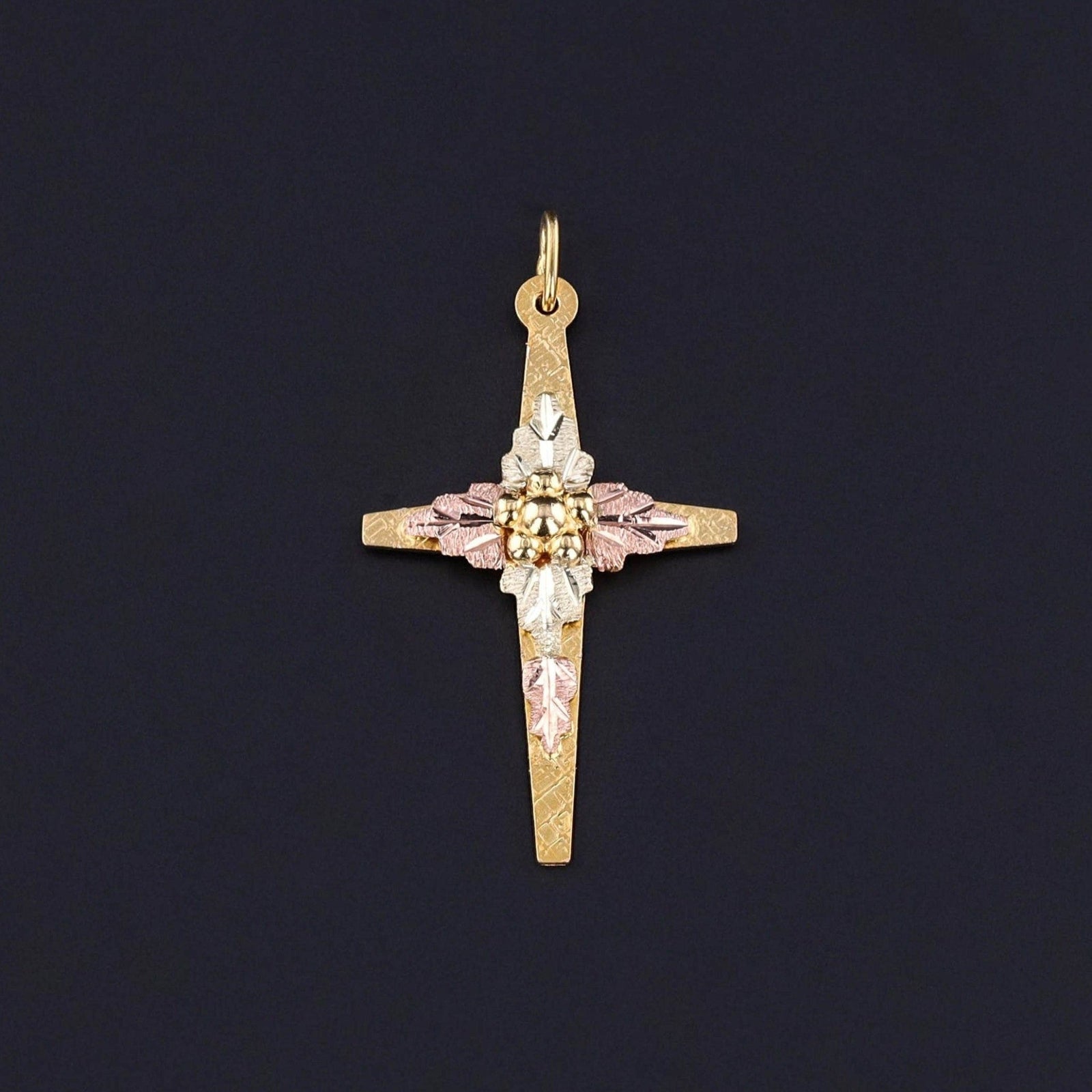 Vintage Cross Pendant of 10k Gold - Trademark Antiques