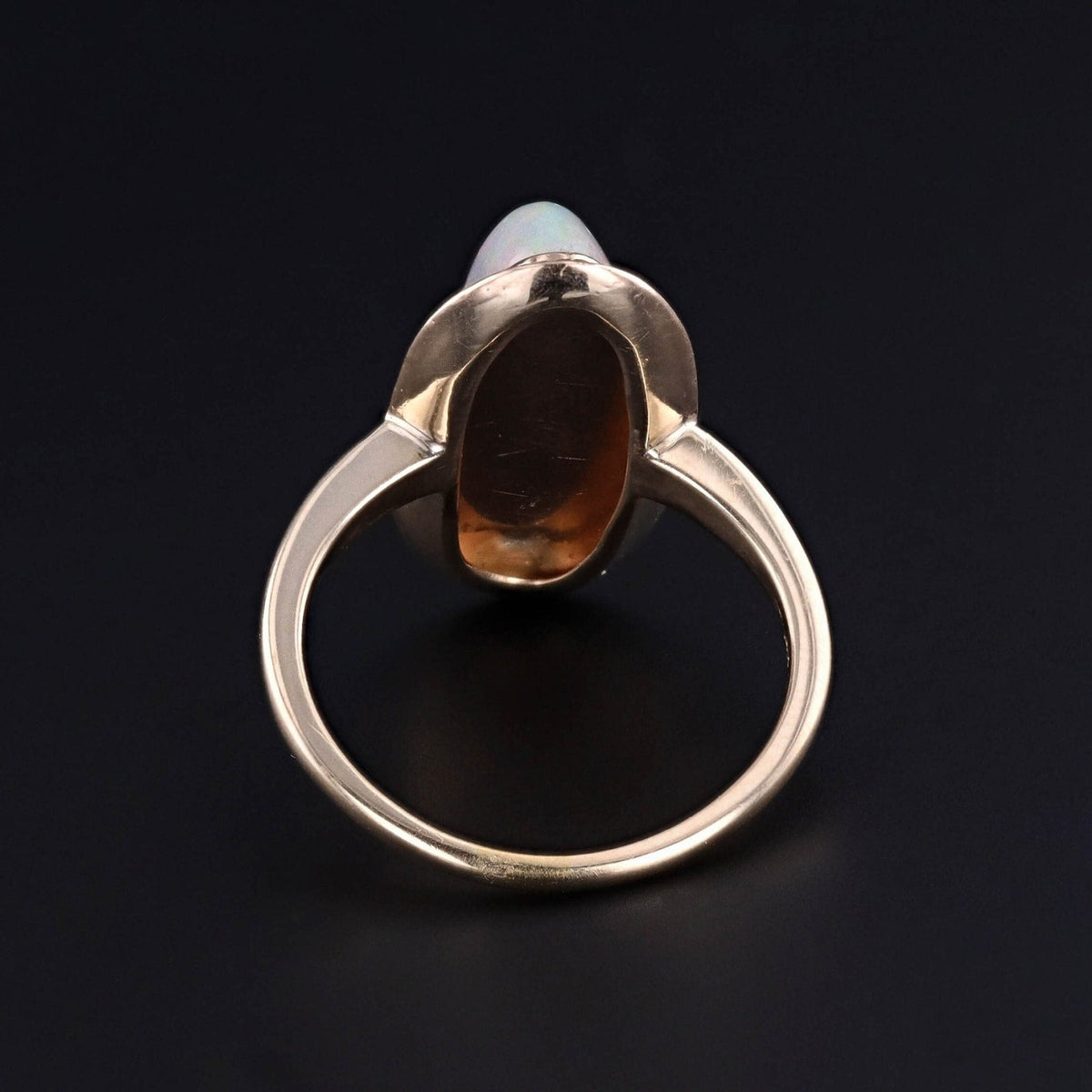 Vintage Crystal Opal Ring of 14k Gold - Trademark Antiques