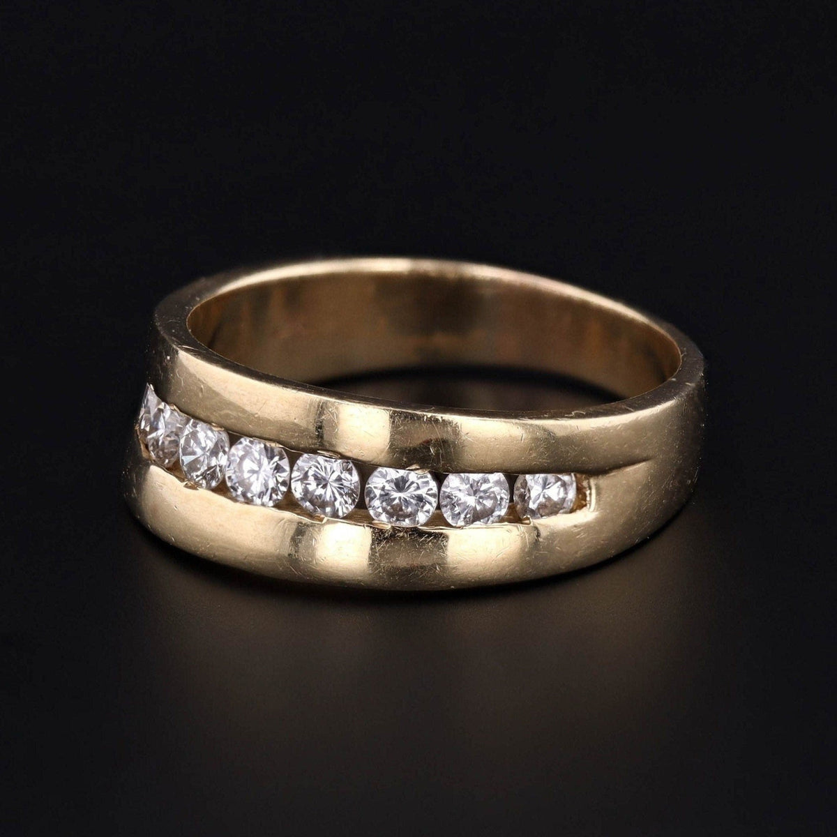 Vintage Diamond Band or Ring of 14k Gold - Trademark Antiques