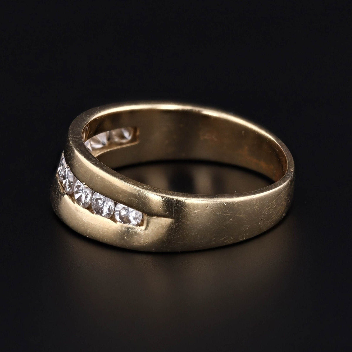 Vintage Diamond Band or Ring of 14k Gold - Trademark Antiques