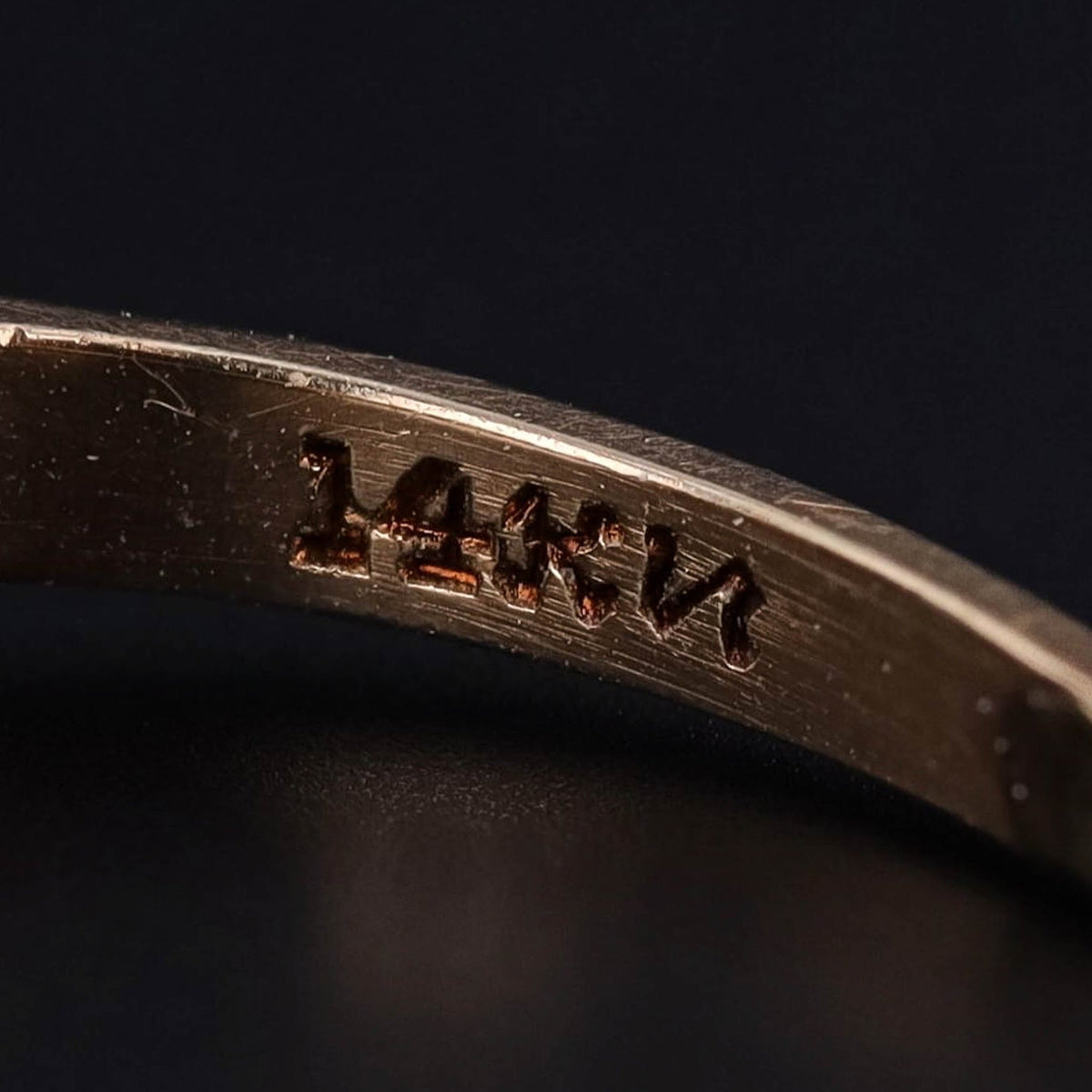 Vintage Diamond Engagement Ring of 14k Gold - Trademark Antiques