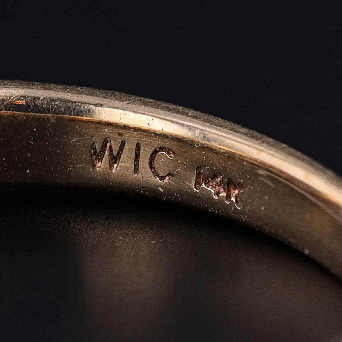 Vintage Diamond Engagement Ring of 14k Gold - Trademark Antiques