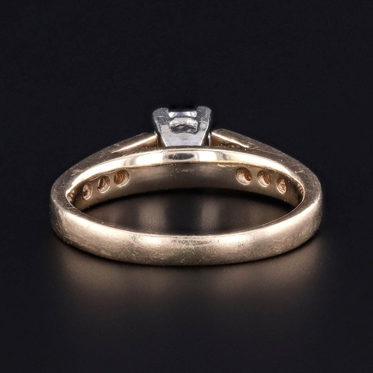 Vintage Diamond Engagement Ring of 14k Gold - Trademark Antiques