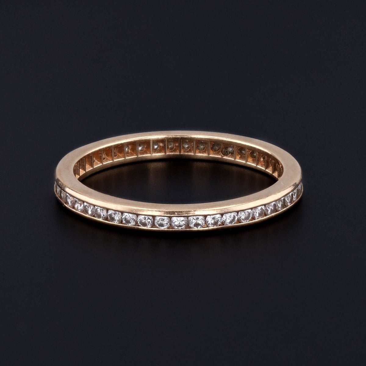 Vintage Diamond Eternity Band of 14k Gold - Trademark Antiques