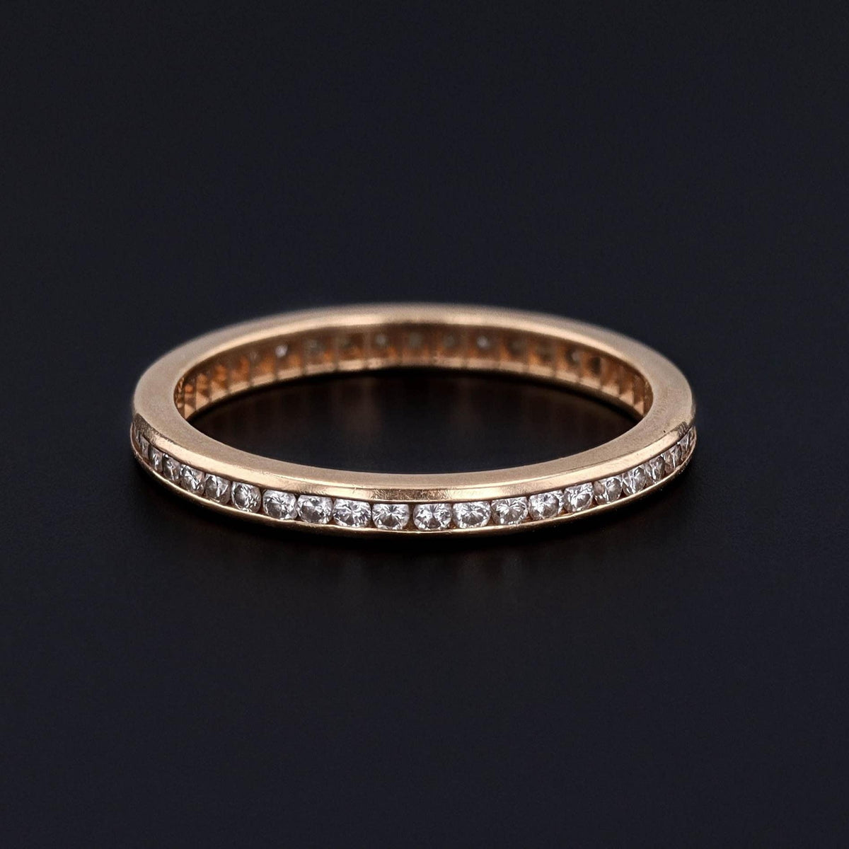 Vintage Diamond Eternity Band of 14k Gold - Trademark Antiques