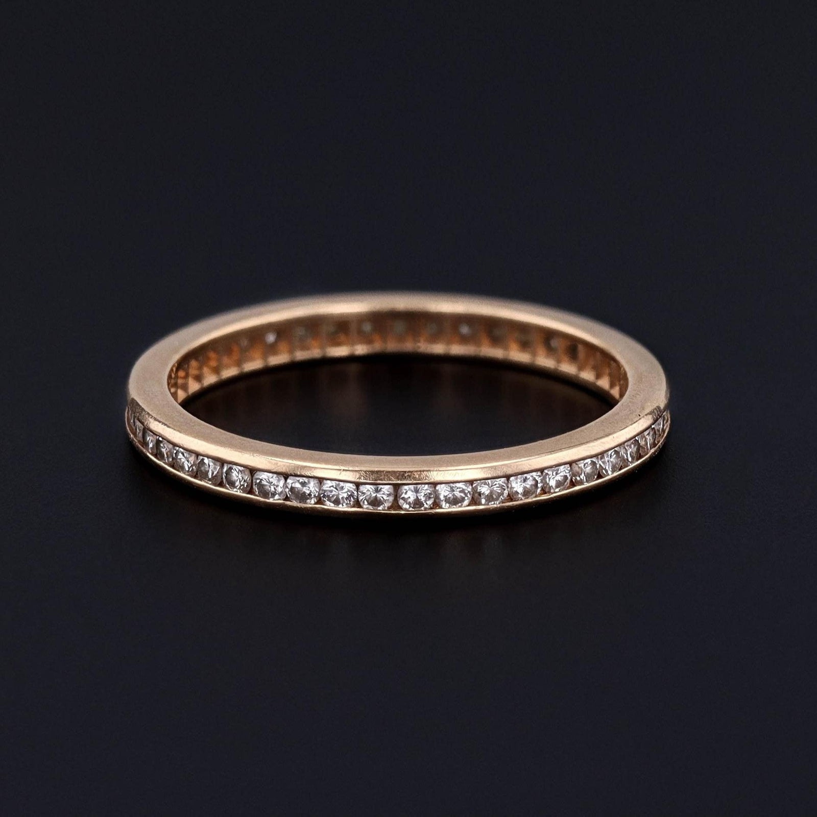 Vintage Diamond Eternity Band of 14k Gold - Trademark Antiques