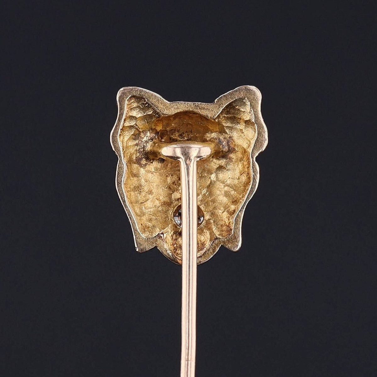 Vintage Diamond Gargoyle StickPin of 14k Gold - Trademark Antiques