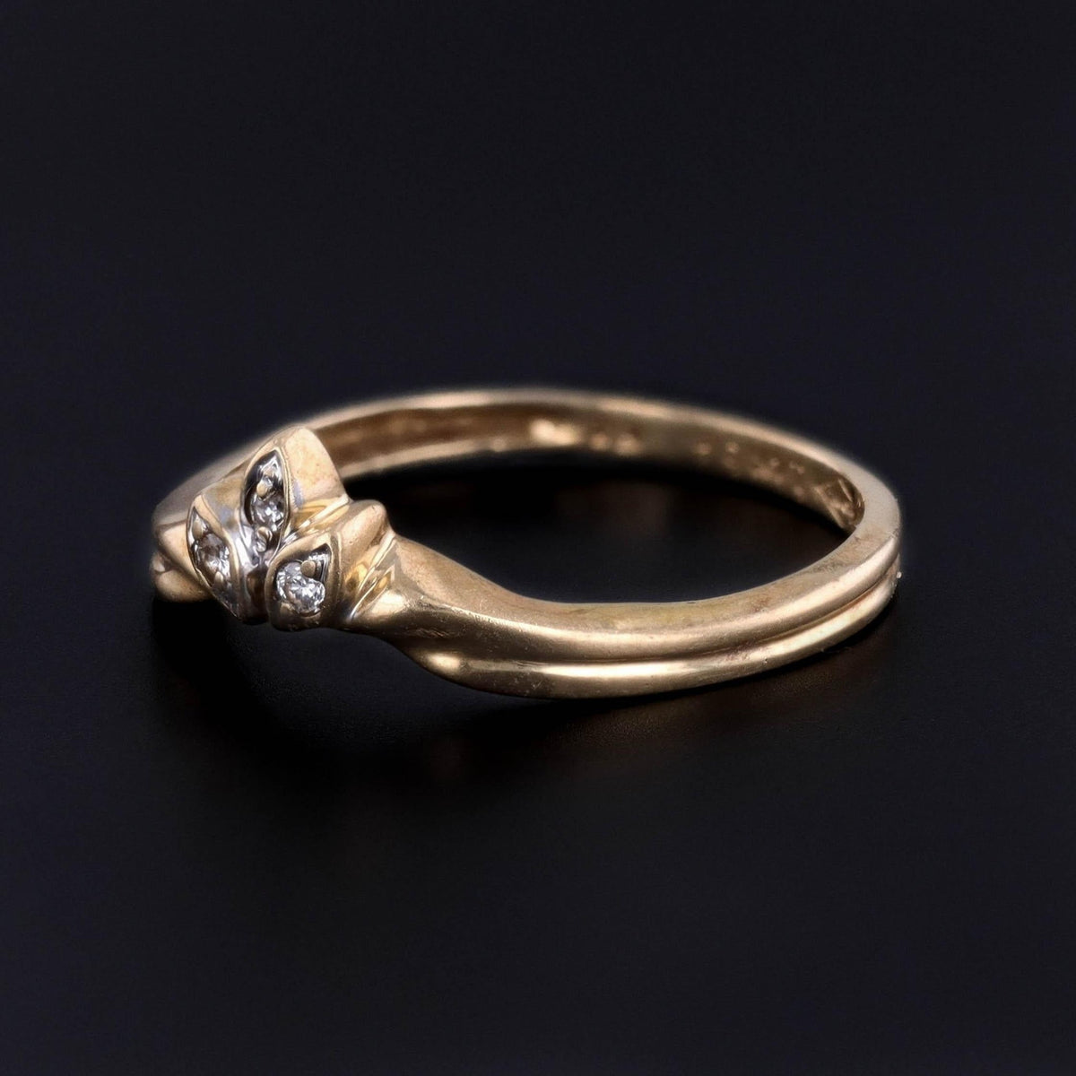 Vintage Diamond Tiara Ring of 14k Gold - Trademark Antiques