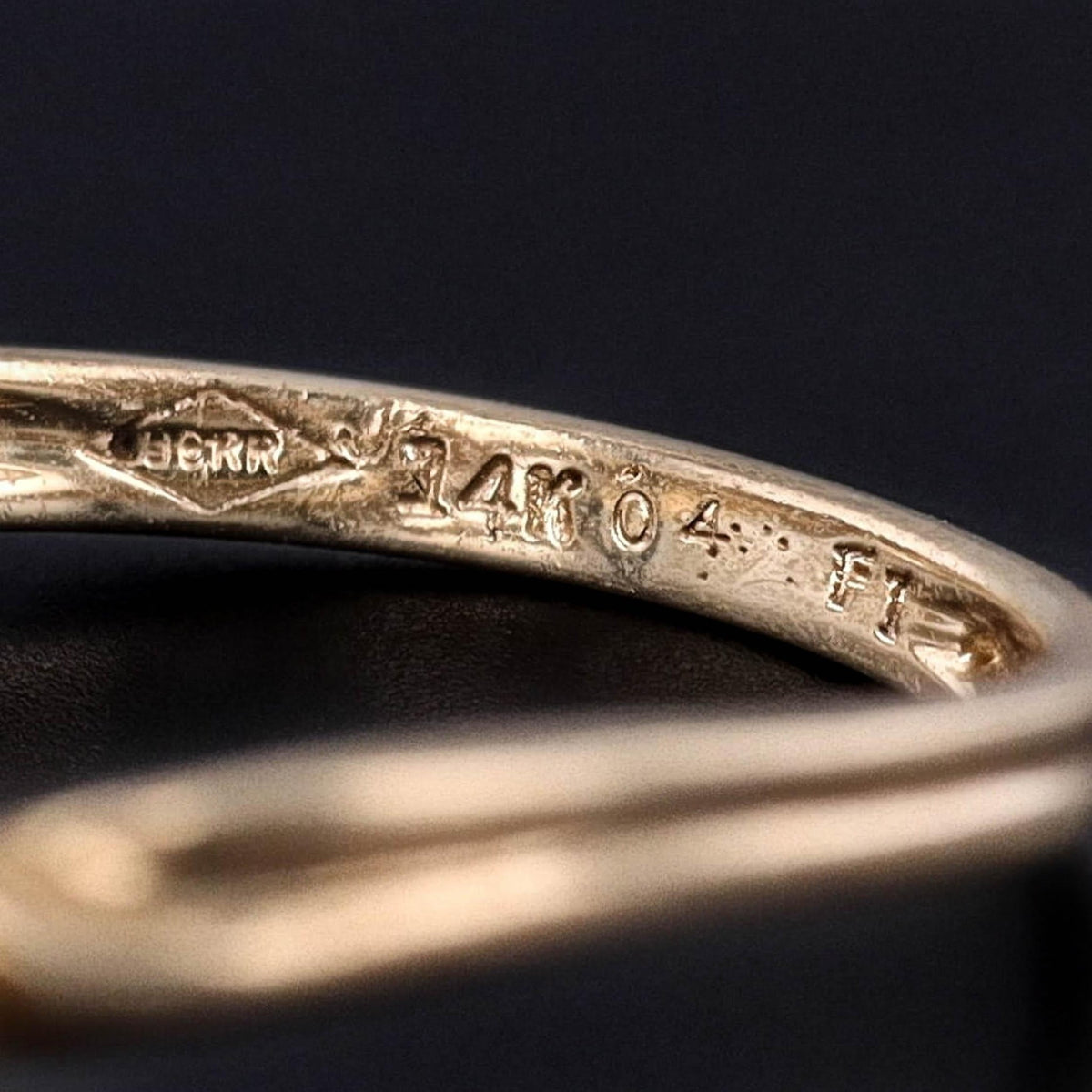 Vintage Diamond Tiara Ring of 14k Gold - Trademark Antiques