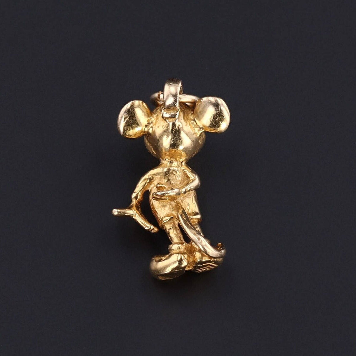 Vintage Disney Mickey Mouse Charm of 14k Gold - Trademark Antiques