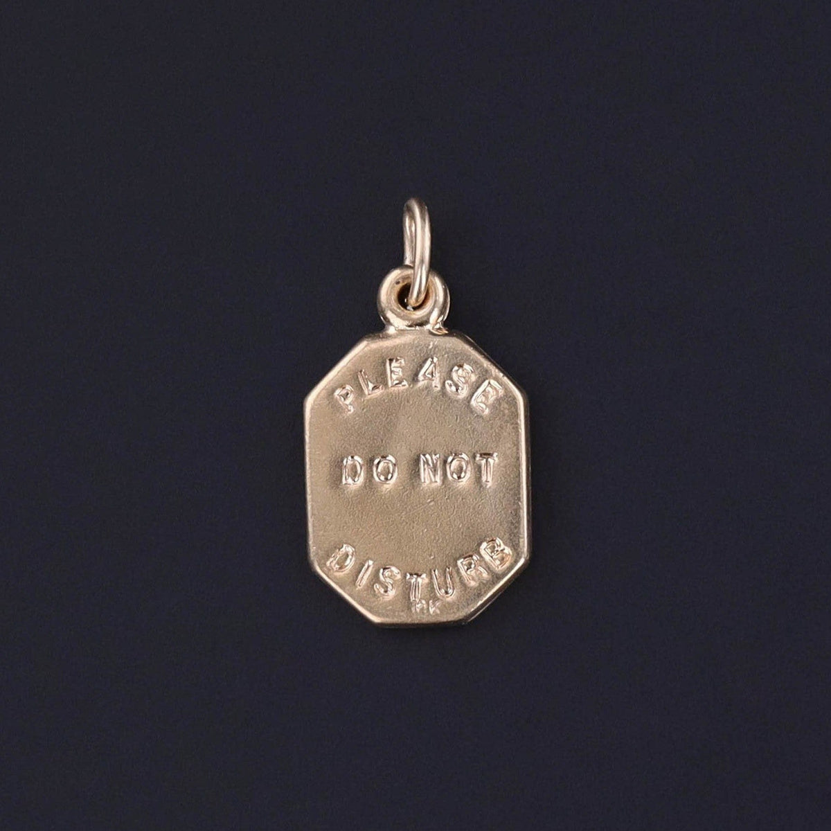 Vintage Do Not Disturb Sign of 10k Gold - Trademark Antiques