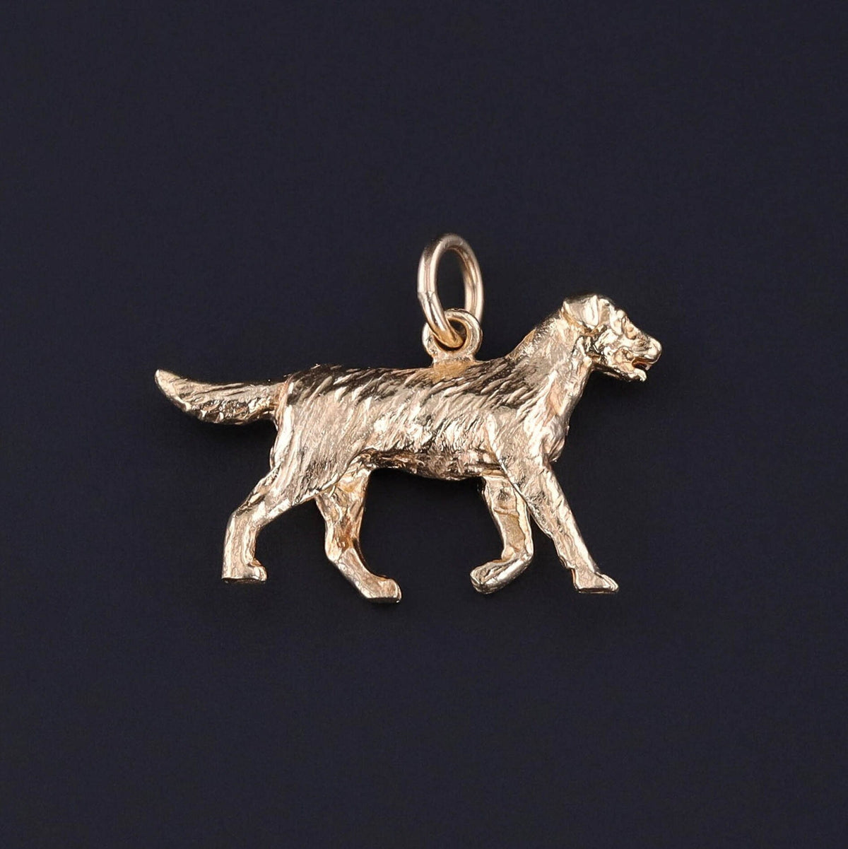 Vintage Dog Charm of 14k Gold - Trademark Antiques