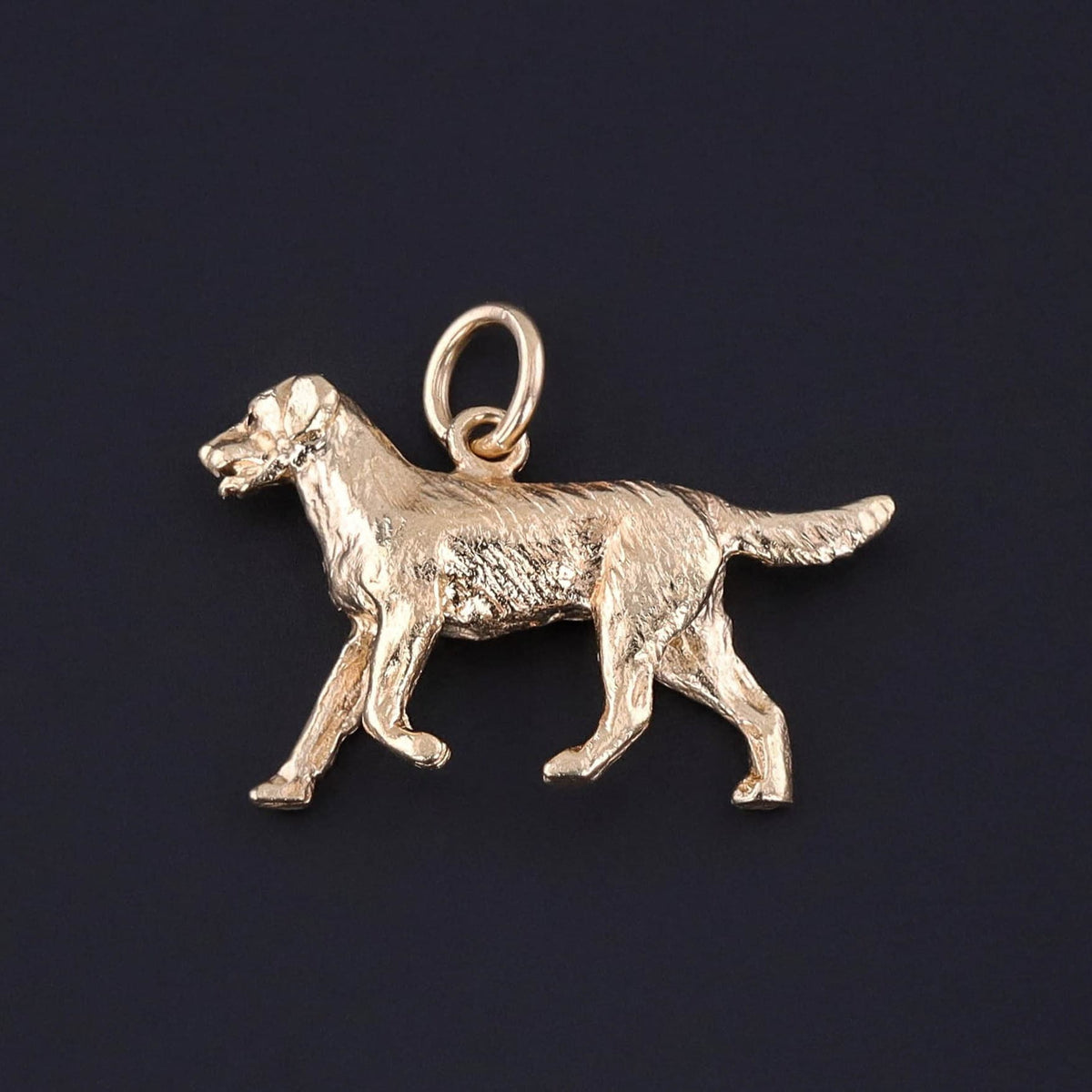 Vintage Dog Charm of 14k Gold - Trademark Antiques